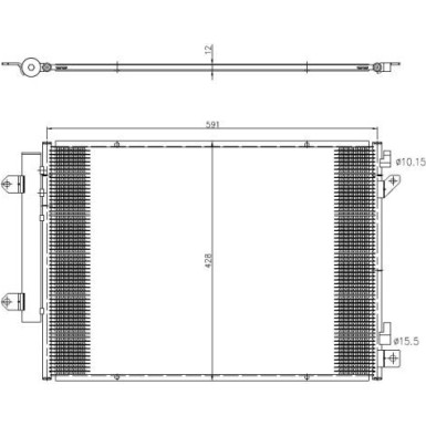 NRF Kondensator, Klimaanlage 350472 NRF Kondensator, Klimaanlage 350472
