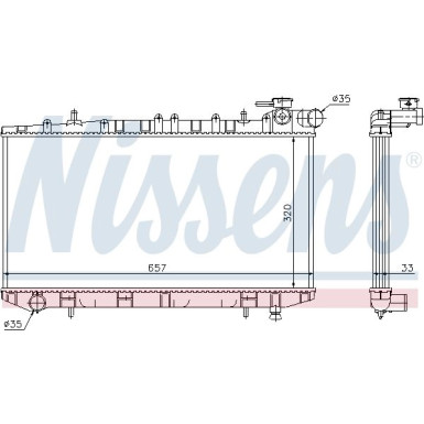 Wasserkühler PKW | NISSAN Sunny (N14) | 62985