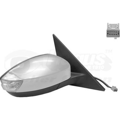Aussenspiegel re. elek. Verstell. bhz Ford S-Max conv., gr.,elek. klappbar OE 1469403 HAGUS