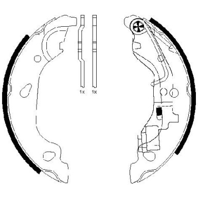 91054400 Bremsbackensatz