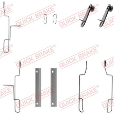 391-1188 Montagesatz f.Bremsklötze | CITROEN AX,ZX,PEU 86 | 109-1188