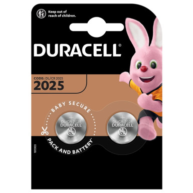 5000394203907 Duracell Lithium CR2025 Knopfbatterie 2 Stk Blister
