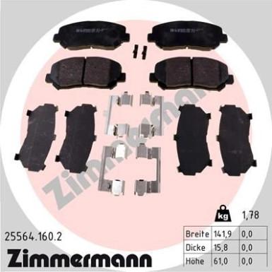 ZIMMERMANN Bremsbeläge