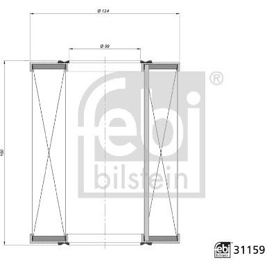FEBI BILSTEIN Luftfilter 31159 FEBI BILSTEIN Luftfilter 31159