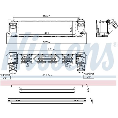 Ladeluftkühler PKW BMW 1-SERIES F20 11 FIRST FIT 96552