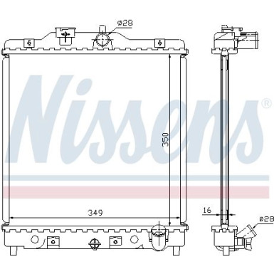 Wasserkühler PKW | HONDA Civic (EG,EH) | 63309A