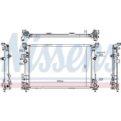 Wasserkühler PKW | Mercedes A-B Klasse 12 | 627063