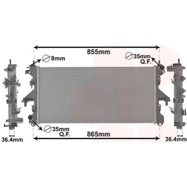 VAN WEZEL Kühler, Motorkühlung 40002304