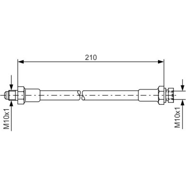 Bremsschlauch | VW Käfer Cabriolet, Käfer, Iltis | 1987476327 Bremsschlauch | VW Käfer Cabriolet, Käfer, Iltis | 1987476327
