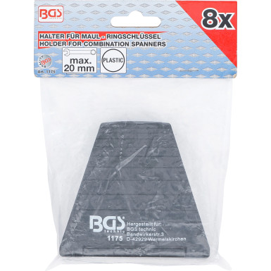 BGS Halter für Maul-/Ringschlüssel | 8 Auflagen | 1175