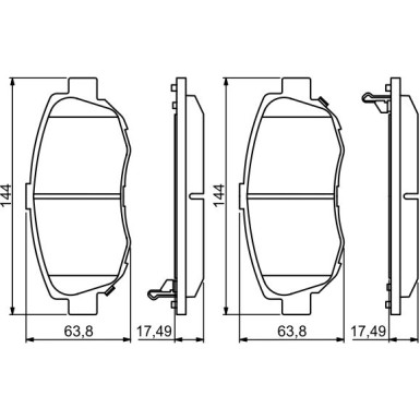 Bremsklötze | LEXUS,TOYOTA | 0 986 494 211 Bremsklötze | LEXUS,TOYOTA | 0 986 494 211
