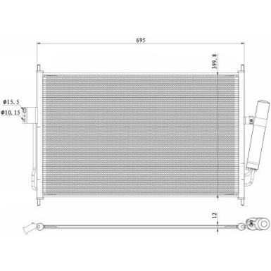 NRF Kondensator, Klimaanlage 350490 EASY FIT
