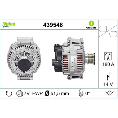 VALEO Generator 439546 Valeo Origins New OE TECHNOLOGIE