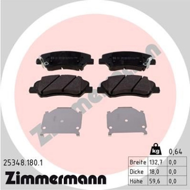 ZIMMERMANN Bremsbeläge