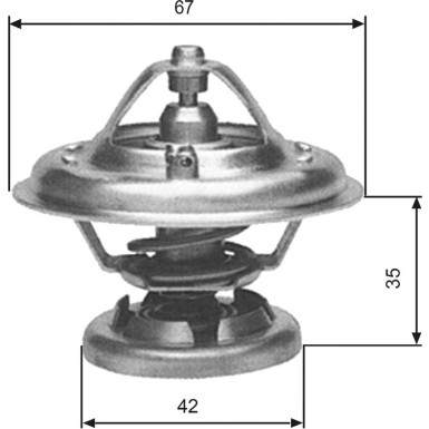 Gates Thermostat MERCEDES 190 2.5 TH12680G1