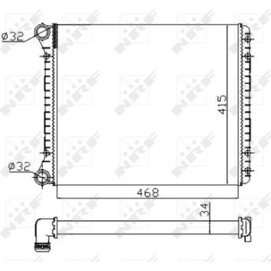 NRF Motorkühler | 58258A