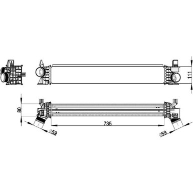 MAHLE Ladeluftkühler CI 148 000P