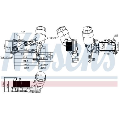 Ölkühler PKW Mercedes E-Klasse 09 FIRST FIT 90836