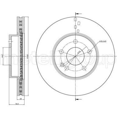 Bremsscheibe VA | MERCEDES Viano,Vito 03 | 800-723