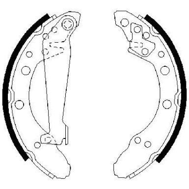 0 986 487 536 Bremsbackensatz 0 986 487 536 Bremsbackensatz