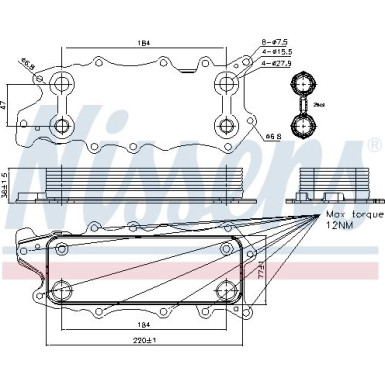 Ölkühler PKW MERCEDES ML Klasse W164 05 FIRST FIT 90784