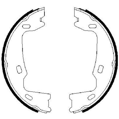 0 986 487 214 Bremsbackensatz, Feststellbremse 0 986 487 214 Bremsbackensatz, Feststellbremse