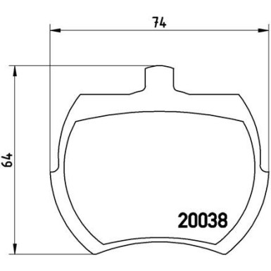 BREMBO Bremsklötze VA | ROVER Mini 92 | P 52 002