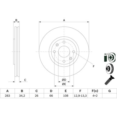 Bremsscheibe VA | CITROEN,PEUGEOT | 0 986 478 979