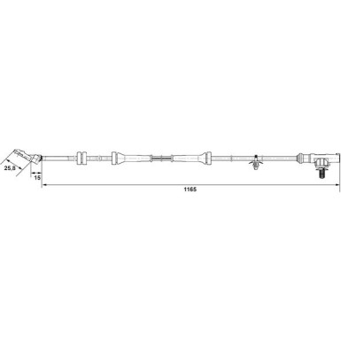 85 403 034 Sensor, Raddrehzahl VA | NISSAN Micra,Note 03 | 0 265 007 537