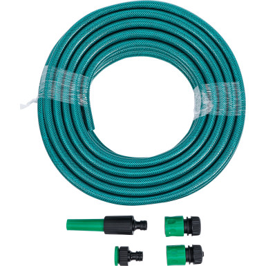 BGS Wasserschlauch PVC mit Wasserspritze und Schnellkupplungen 15 m 6-tlg BGS Do it yourself 70906
