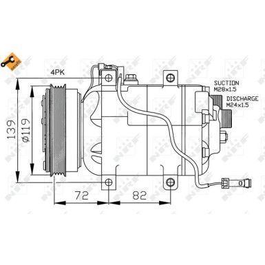 Kompressor, Klimaanlage EASY FIT 32030