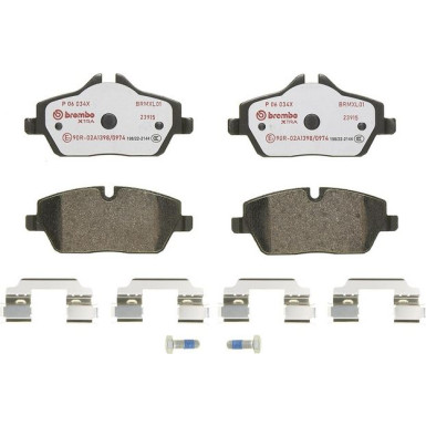 BREMBO Bremsklötze Xtra VA | BMW 1, 2 MINI Cabriolet 05 | P 06 034X BREMBO Bremsklötze Xtra VA | BMW 1, 2 MINI Cabriolet 05 | P 06 034X