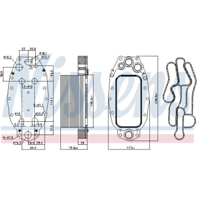 Ölkühler PKW Land Rover Discovery IV 10 FIRST FIT 91118