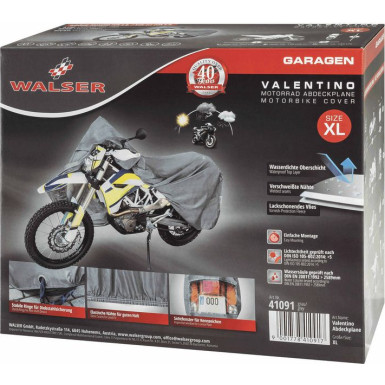 Motorradgarage Grösse XL | PVC - 255x110x135cm Enduro grau | 41091 Motorradgarage Grösse XL | PVC - 255x110x135cm Enduro grau | 41091