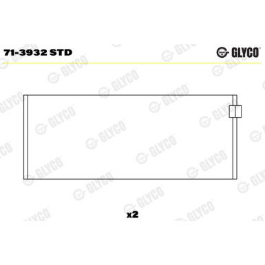 GLYCO Pleuellager 71-3932 STD