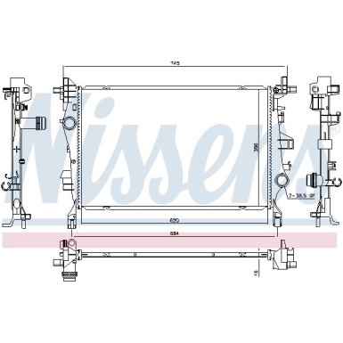Wasserkühler PKW | Fiat 500 X 14 | 606447