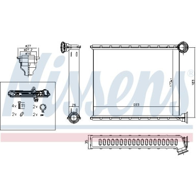 Heizkühler PKW Peugeot 508 10 FIRST FIT 72962