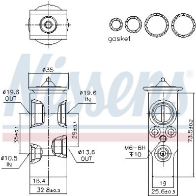 Expansionsventil Volvo V70 00 FIRST FIT 999397
