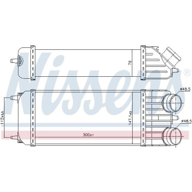 Ladeluftkühler PKW PEUGEOT 207 1.4HDI-1.6HDI 06 FIRST FIT 96612