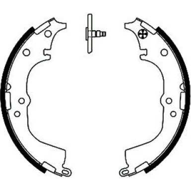 91050900 Bremsbackensatz