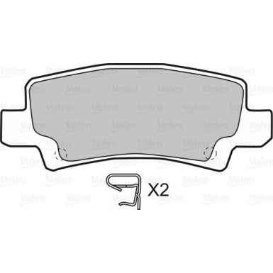 VALEO Bremsbeläge 598680