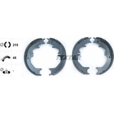 91066100 Bremsbackensatz, Feststellbremse