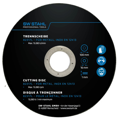 82317L SW-Stahl Trennscheibe Dm 100 mm 10 tlg. 82317L SW-Stahl Trennscheibe Dm 100 mm 10 tlg.