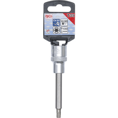 BGS Bit-Einsatz | Länge 100 mm | Antrieb Innenvierkant 12,5 mm (1/2"""") | T-Profil (für Torx) T35 | 9628