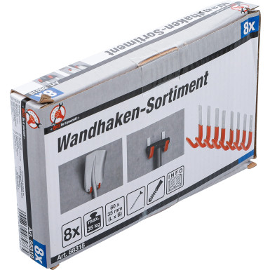 BGS Wandhaken-Satz 8-tlg BGS Do it yourself 88318