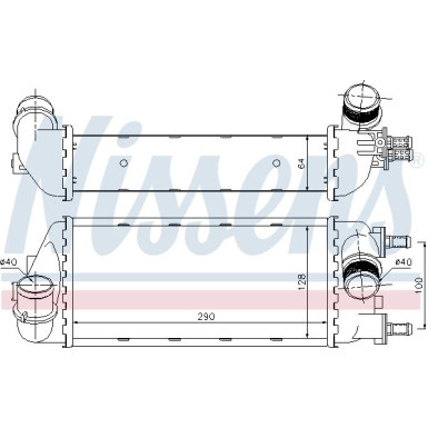 Ladeluftkühler PKW | FIAT 500 1.3 JTD 09 | 96466