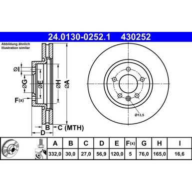 Bremsscheibe | 24.0130-0252.1