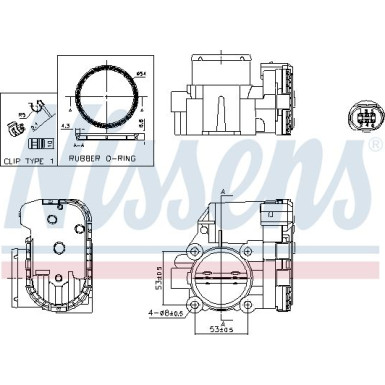 NISSENS Drosselklappenstutzen 955119 FIRST FIT