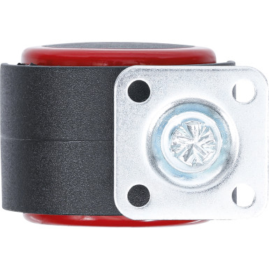 BGS Lenk-Doppelrolle | rot/schwarz | 50 mm | 80336 BGS Lenk-Doppelrolle | rot/schwarz | 50 mm | 80336