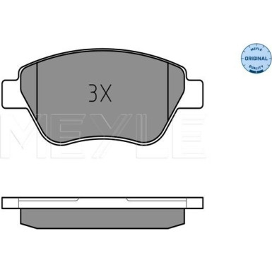 Bremsbelagsatz Fiat S. 500/Doblo/Fiorino/Idea/Qubo/Stilo 01- Mit Sensor | 025 237 0517/W